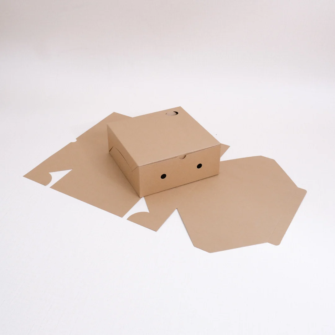 Dus Nasi Kraft 18x18 cm Tutup Sambung